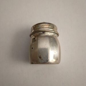 SOLD Identical Individual Sterling Silver Salt/Pepper Shakers can. 1940s SOLD